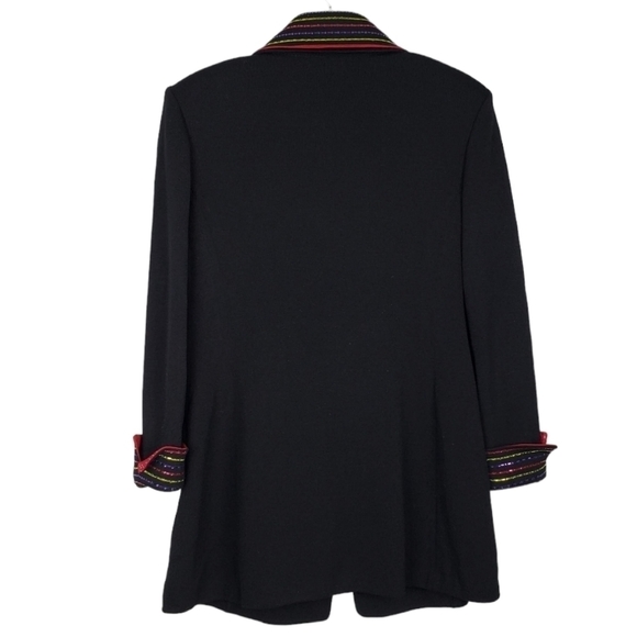 ST. JOHN Evening Marie Gray sequin knot jacket blazer interchangeable - Picture 5 of 13